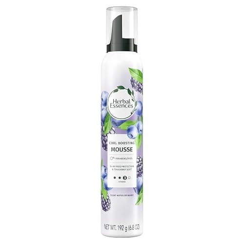 Herbal Essences Curl Boosting Mousse, Frizz Control for Curly & Wavy Hair, Long-Lasting Hold with Berry Scent, Paraben & Dye-Free, Cruelty-Free, 6.8 Fl Oz Each, 3 Pack thumbnail 10