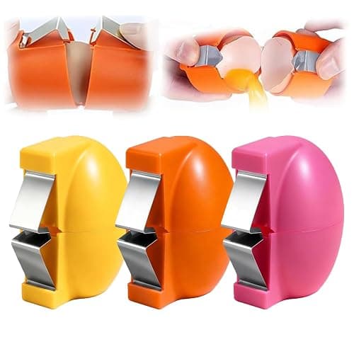 3Pcs Egg Shell Opener,2026 Upgrade Stainless Steel Egg Cracker Tool, Multifunctional Egg Shell Opener for Raw & Hard-Boiled Eggs, Handheld Kitchen Gadget for Easy Peeling & Separating - Image 1