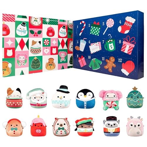 Squishmallows Micromallows 12 Day Advent Calendar 2025, Includuding Cam The Cat Christmas Edition, Tom The Festive Christmas Tree, Nick as Santa, Manny the Snowman and Many More! thumbnail 2