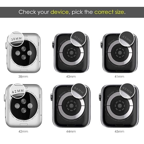 KADES Compatible for Bling Apple Watch Protective Case with Built-in Screen Protector for Apple Watch 41mm Series 9 Series 8 Series 7 (41mm, Clear) - Clear - 41mm (Series 9/8/7) thumbnail 8