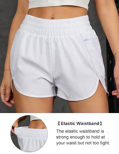 Blooming Jelly Women's Quick-Dry Running Shorts Workout Sport Layer Active Shorts with Pockets 1.75" thumbnail 2