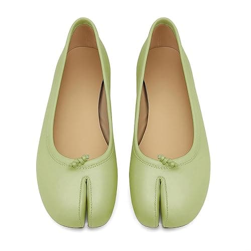 POYOIOR Tabi Shoes Women Split Toe Shoes Wide Width Ballet Flats Comfort Casual Work Shoes for Women Office thumbnail 7
