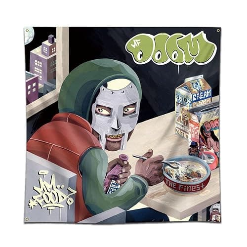 eksent Mm...Food Art Music Album Wall Hanging Tapestry Flag Banner 4X4Ft - Image 1