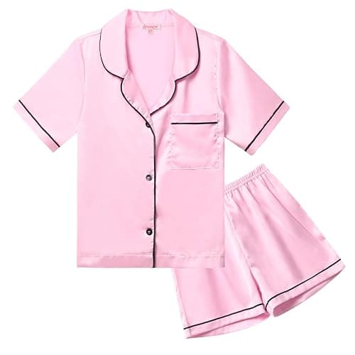 pink satin pajamas - Image 1