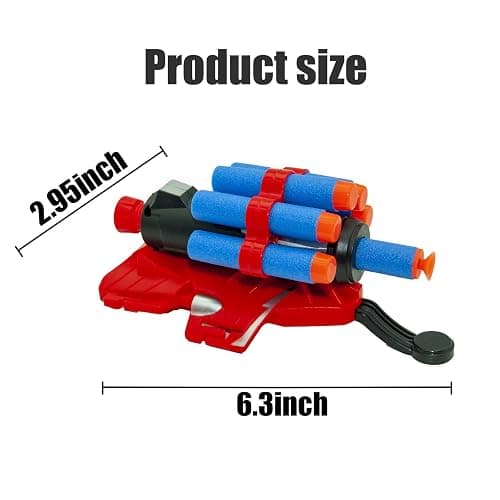 keumi 2 Sets Spider Web Shooters for Kids Easter Decorations Basket Stuffers Cosplay Launcher Gloves with Wrist Toy Set Hero Webs Shooter for Kids thumbnail 2
