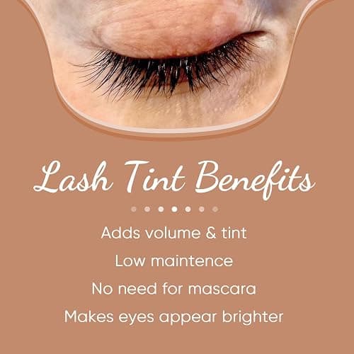 Lomansa Lash Color Kit Instant Black Eyelash and Brow Color 8ml Easy to Use with Natural Results for Beginner Salon Beauty thumbnail 5