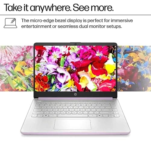 HP 14 Ultrabook Laptop • Intel CPU • 8GB RAM • 1.1TB Storage (128GB SSD w/External+ 1TB OneDrive) • Up to 12 Hours Battery Life • Windows 11 Pro • w/WOWPC Recovery USB thumbnail 4