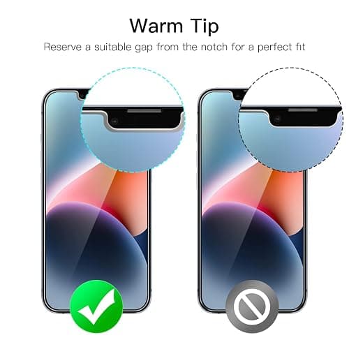 JETech Screen Protector for iPhone 16e 2025, iPhone 14 6.1-Inch, Tempered Glass Film, 3-Pack thumbnail 3