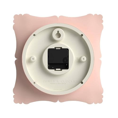 JONES CLOCKS® Rialto Wall Clock | Ornate Vintage Style Square Clock | 10 inch | Pink | Ideal for The Living Room or Bedroom thumbnail 7