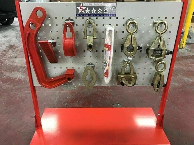 5 STAR Auto Body Frame Puller Straightener Free 10 Ton air Pump Clamps, Tools Cart Set thumbnail 9