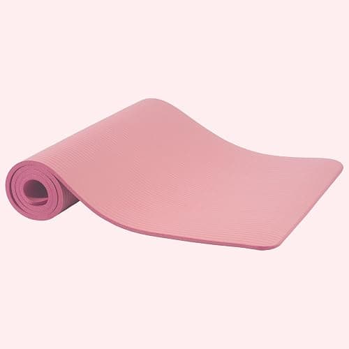 Fitvids Yoga Mat, 1/2-Inch Extra Thick High Density Exercise Mat, Anti-Tear Exercise Yoga Mat with Carrying Strap, Suitable for Various Yoga Exercises thumbnail 2