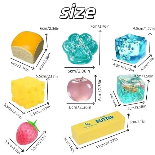 8-Piece Blind Box Malt Sugar Stress Relief Toys， These Soft, Slow-Rebound Cubes Contain Thick Stuffing and are Suitable for Adults and Children， They Relieve Anxiety and Stress. thumbnail 6