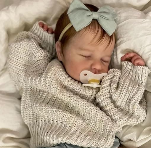 Anano Full Silicone Baby Doll 20 Inch Reborn Baby Dolls Silicone Full Body, Realistic Babys Doll Newborn Girl, Real Life Babys Dolls Posable Anatomically Correct Reborn Babies thumbnail 5