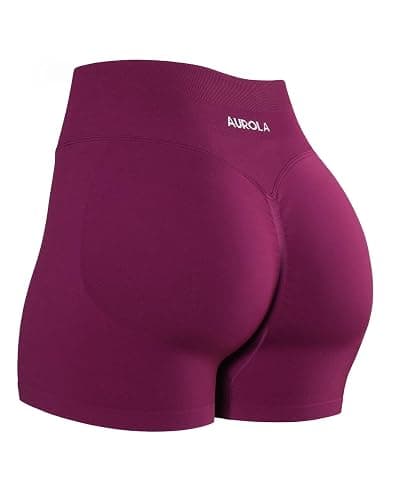 AUROLA Influence Workout Shorts for Women,2.5 3.5 4.5 5.5 6.5 No Roll Up Squat Proof Scrunch Seamless Compression Gym Short - Image 1