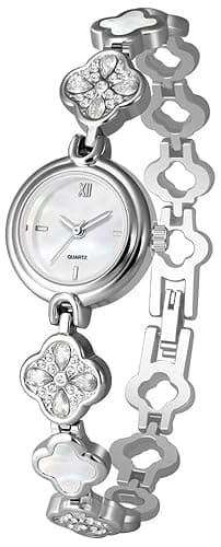 ADSBIAOYE Watches for Women Dainty Four Leaf Chain Bracelet Vintage Small Ladies Fashion Dress Quartz Watch Waterproof Luxury Gift Watch - Image 1