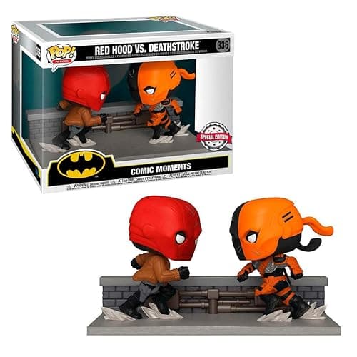 Funko San Diego Comic-Con 2020 Pop! Comic Moment DC: Red Hood vs. Deathstroke Vinyl Figure, Multicolor - Image 1