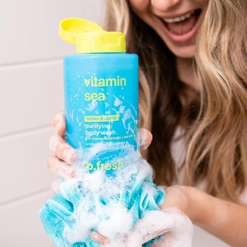 b.fresh Ocean Fresh Body Wash | Vitamin Sea - Nourishing Body Cleanser w/Sea Salt, Cruelty Free, Paraben Free, 16 Fl Oz thumbnail 7