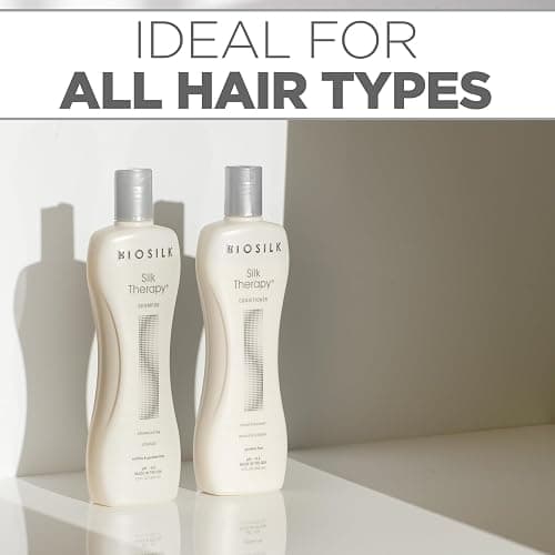 BioSilk Silk Therapy Duo Set Shampoo & Conditioner, Gentle Cleansing Haircare For Amazing Shine, Sulfate, Paraben, & Cruelty-Free, 12 Oz (Pack of 2) thumbnail 6