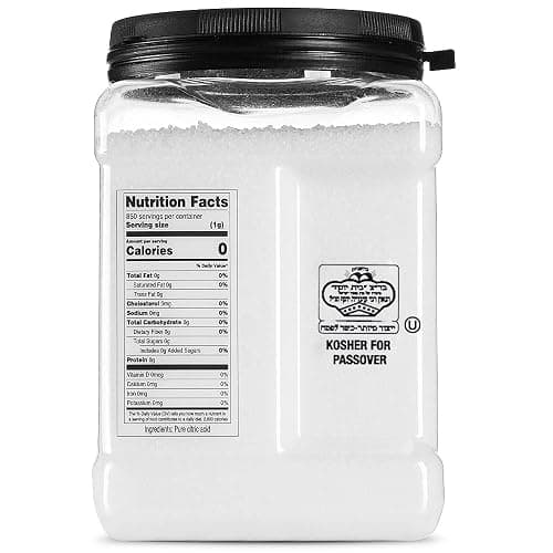 Roots Circle All-Natural Citric Acid | 1 Pack - 1.87 Pounds | Kosher for Passover | Food-Grade Flavor Enhancer, Household Cleaner & Preservative | for Skincare, Cooking, Baking, Bath Bombs thumbnail 8