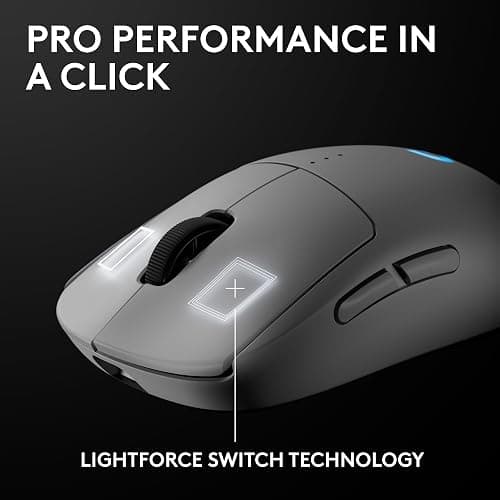 Logitech G PRO 2 Lightspeed Wireless Gaming Mouse, Right- or Left-Handed Mouse with up to 4 Customizable and Switchable Magnetic Side Buttons, 44K DPI Sensor, USB-C Charging, for PC/Mac - White thumbnail 7