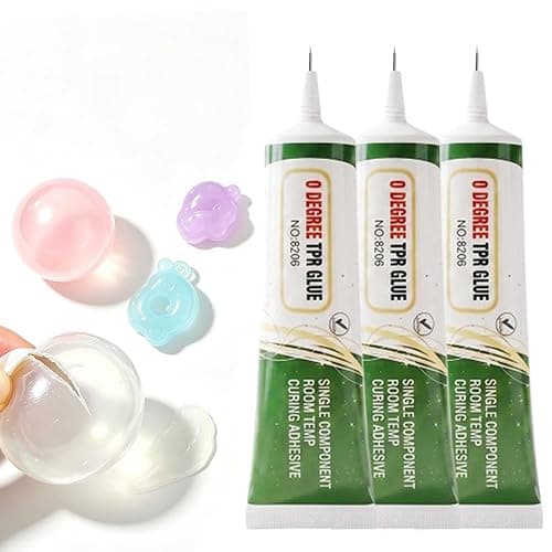 Squishy Glue, Clear Silicone Glue for Squishy 60ML (3) | Quick-Drying, Waterproof, Flexible Bond, Silicone Adhesive TPR Repair Glue for Rubber, Model, TPU, TPR, TPE - Image 1