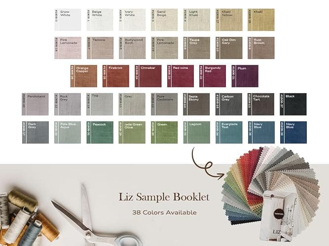 TWOPAGES Liz Linen Curtain Custom Linen Drapery Panel for Living Room Bedroom Patio Door,1 Panel thumbnail 9