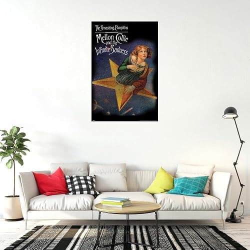 The Smashing Pumpkins - Music Poster (Mellon Collie And The Infinite Sadness - Album Cover) (Size: 24" x 36") (Unframed Poster) thumbnail 3