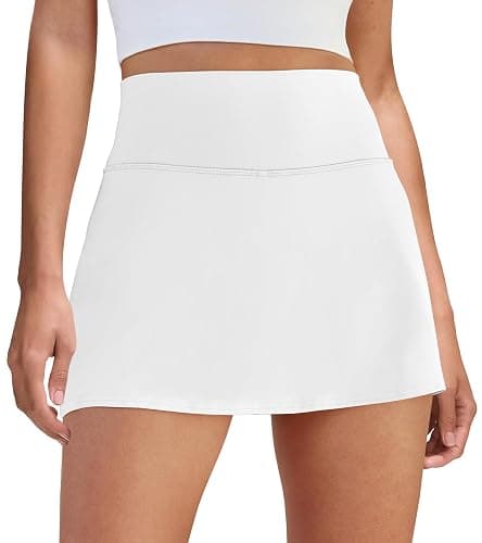 DLOODA Womens Skort Tennis Skirt with Pocket Shorts Mini Golf Skirts High Waisted Athletic Skorts Summer Workout - Image 1