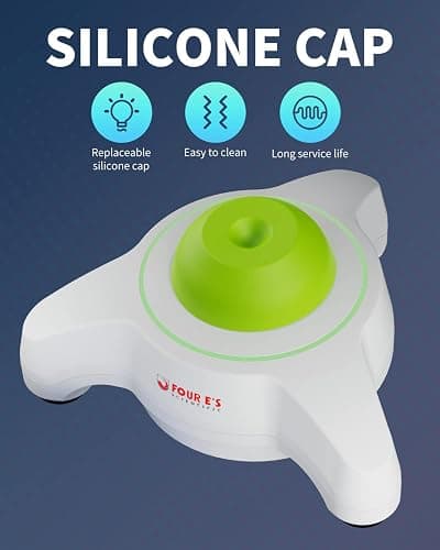Mini Vortex Mixer with Extra Interchangeable Silicone Cap, Lab Vortex Shaker with Touch Function, 5600rpm, 6mm Orbital Diameter, for Acylic Paints, Nail Polish, Test Tubes, Green thumbnail 6