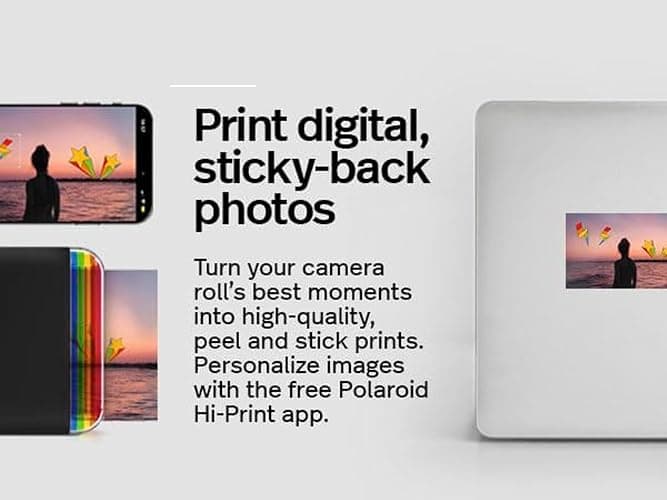 Polaroid Hi Print 2x3 Paper Cartridge, Peel and Stick, 3 Pack (60 Photos) with a Microfiber Cleaning Cloth thumbnail 4