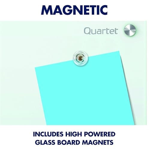 Quartet Magnetic Glass Dry Erase White Board, 48''W x 36''H Whiteboard, Infinity Frameless Mounting, White Surface (G4836W) thumbnail 6