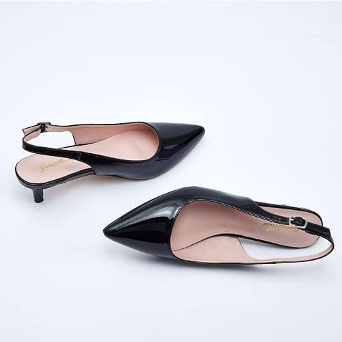 Black Low Kitten Heels thumbnail 6