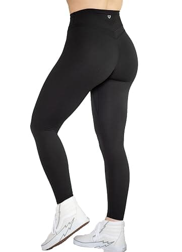 Women's Yoga Pants 7/8 High Waisted Workout Yoga Leggings for Women Butt Lifting Tummy Control Booty Tights - Image 1