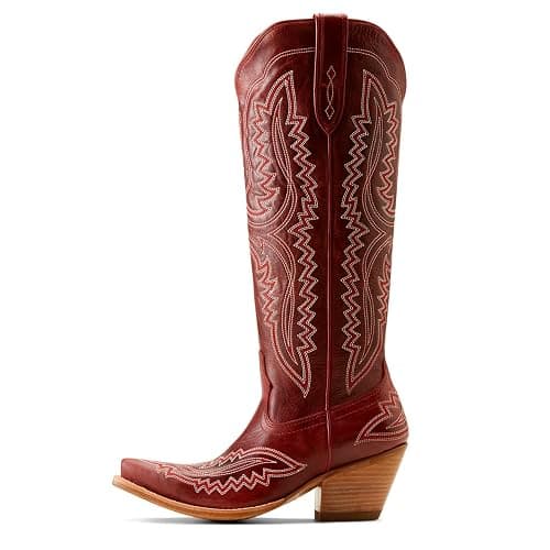 Ariat Womens Casanova Embroidered Snip Toe Zippered Casual Boots Knee High Mid Heel 2-3" - Blue thumbnail 3