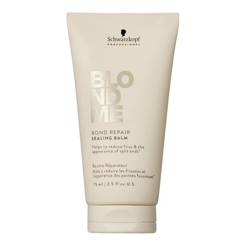 BlondMe Bond Repair Sealing Balm for Blonde Hair, 2.5 Fl Oz | Tame Split Ends & Reduce Frizz | Heat Protection | For Shiny, Smooth Blonde, Lightened, & Grey Hair - Image 1