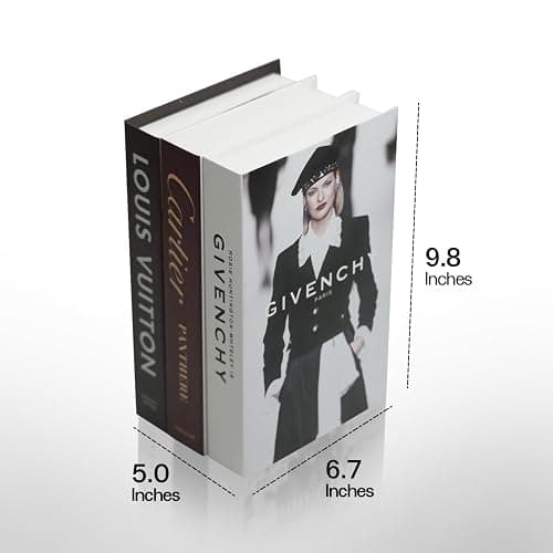 Coffee Table Decorative Books For Home Decor, Fake Books For Decoration, Aesthetic Bookshelf Decor for Living Room Office Bedroom, 3 Piece thumbnail 3