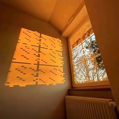 16Pcs Modern Pixel Pattern Window Privacy Film,Self-Adhesive Glass Sticker, Geometric Design,33x33cm thumbnail 2