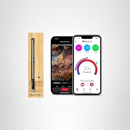 MEATER Plus: Smart Bluetooth Wireless Meat Thermometer Digital | BBQ, Grill, Oven, Smoker, Air Fryer, Kitchen | Perfect for Steak, Chicken, Turkey, and More | Delicious Recipes in App thumbnail 10