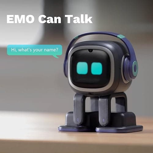 EMOPET AI Desk Robot Companion - ChatGPT Enabled with Voice Commands & Dancing, Interactive AI Robot Pet with Personality, for Adults and Kids thumbnail 3