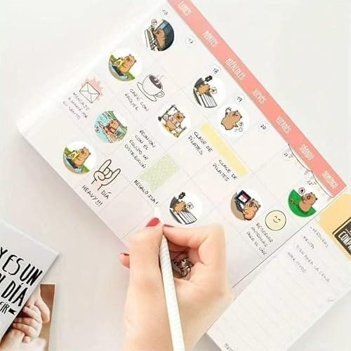 Capybara Stickers Funny Cute Animal 2 Rolls 1000 Sheets Total Capybara Gifts for Kids Teens Kawaii Stickers for Water Bottles Laptop Scrapbook thumbnail 2