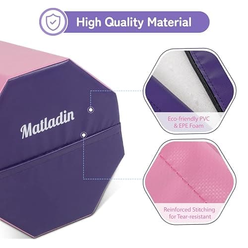 Matladin 20"x20" Gymnastics Octagon Skill Shape Tumbling Backbend Trainer Exercise for Preschool Kids Gym thumbnail 3