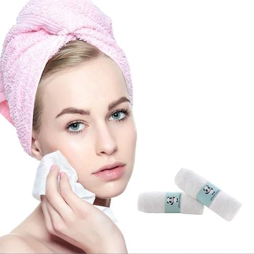 HIPHOP PANDA Baby Washcloths, Rayon Made from Bamboo - 2 Layer Ultra Soft Absorbent Newborn Bath Face Towel - Reusable Baby Wipes for Delicate Skin - White, 6 Pack thumbnail 6