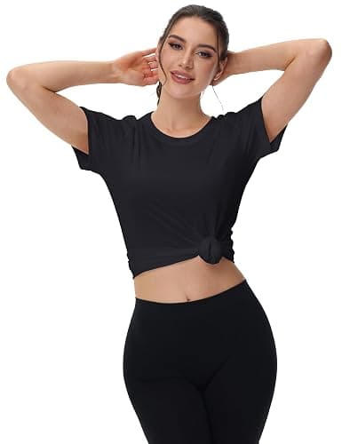 MAGCOMSEN Women's Short Sleeve T-Shirts UPF 50+ Sun Protection Quick Dry Athletic Running Workout Rash Guard Tops thumbnail 5