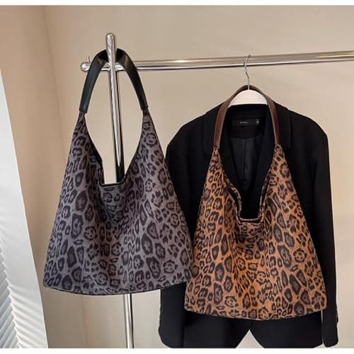DOTITOY Cheetah Leopard Print Tote Bag Large Capacity Bag Leopard Bag Women Shopper Women's Bag thumbnail 3