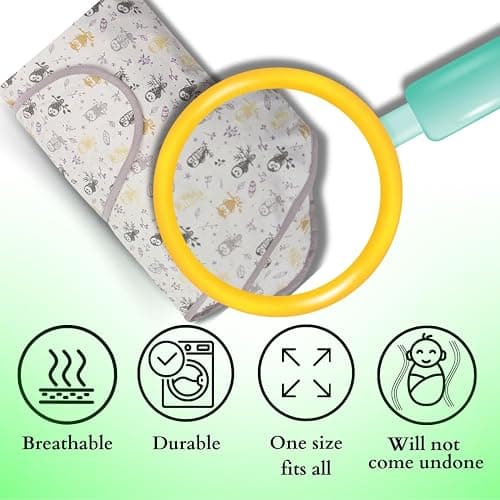 Miracle Blanket Swaddle Wrap – Help Your Newborn Sleep Longer – Soft & Secure Sleep Sack for Infants – Easy-to-Use Swaddling Blanket for a Calm Baby (Coral Hearts) thumbnail 4
