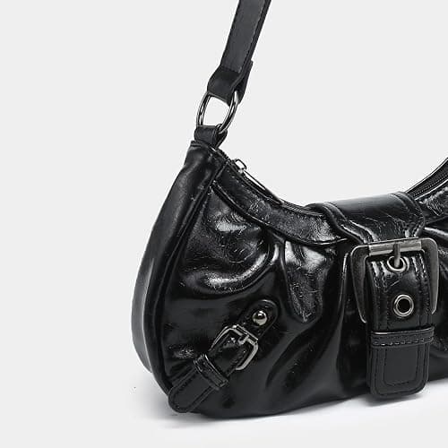 Y2K Purse Shoulder Bag for Women, Top Handle Handbag Small Goth Punk Hobo Clutch Purses Trendy Underarm Bag thumbnail 4