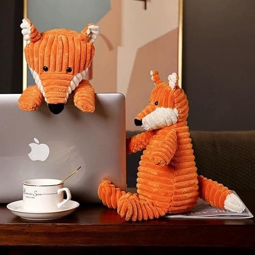 Xshelley 10 Inches Orange Fox Plush Toy,Stuffed Animal Plushie Pillow,Kawaii Soft Hug Fabric and Stuffing -Toy Gift for Boys and Girls thumbnail 2