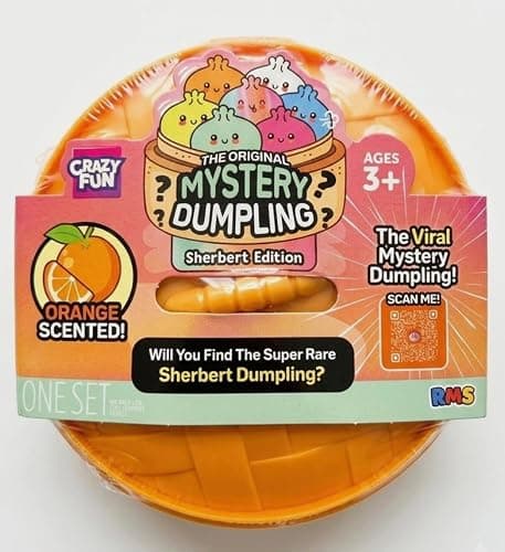 Crazy Fun Mystery Dumpling Squishy Toy 5 inch Diameter (Sherbert Mystery Edition) - Image 1