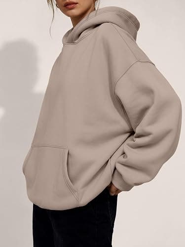 Trendy Queen Women Oversized Hoodies Fall Outfits | Gentle Skin Feel, Aesthetic Drop Shoulder, Large Kangaroo Pocket, Seamless Daily Outfit Match thumbnail 3