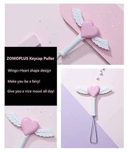 FKZ Keycap Puller, Fairy Wand - Custom Mechanical Keyboard Keycap Removal Tool for Cherry MX, Gateron, Outemu, Kailh Switches - QWERTY USB-C Keyboard DIY Accessory - Fairy Wand thumbnail 6